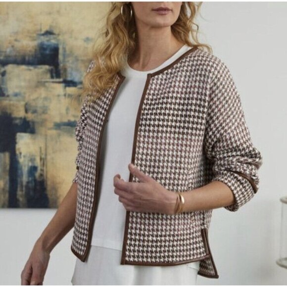 Soft Surroundings Houndstooth Jacket Size 2X - Picture 12 of 12